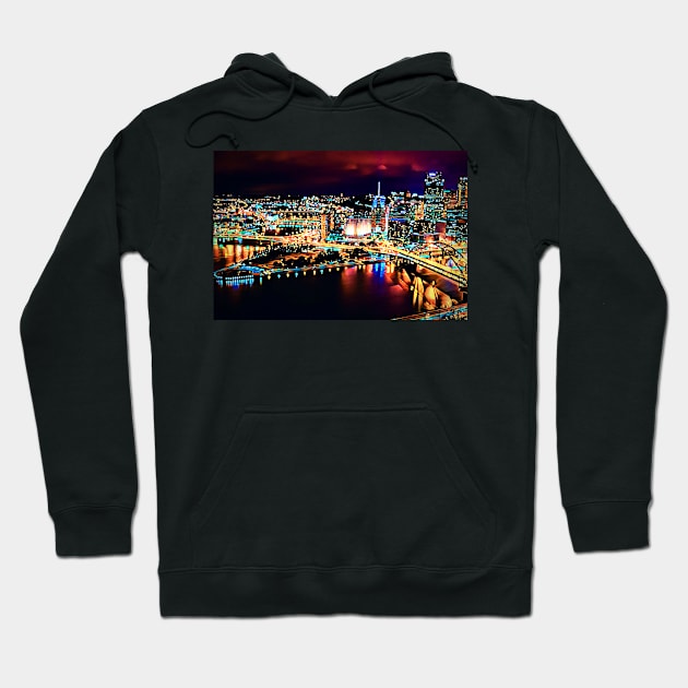 Pittsburgh City Lights Hoodie by Unique Designs